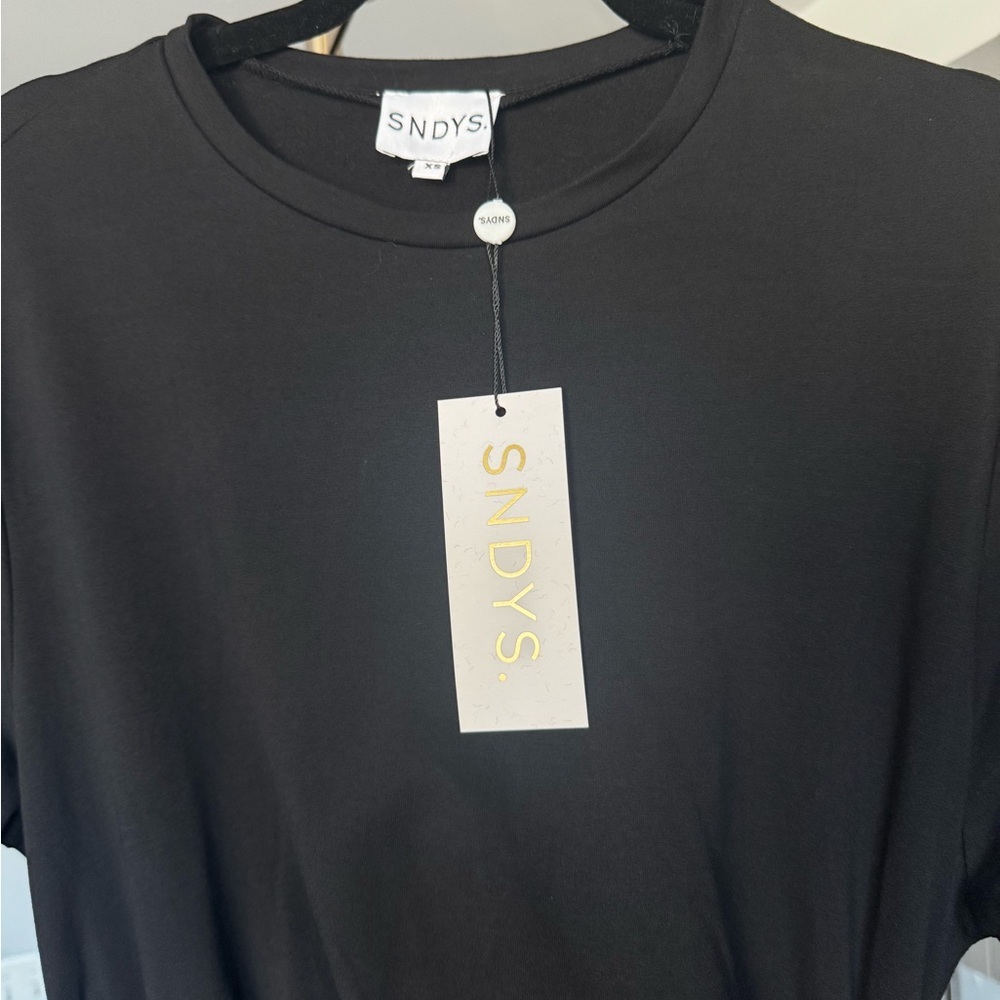 SNDYS Lola Maxi Dress Black NWT XS Revolve T-Shirt Dress - Picture 8 of 11